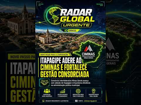 🌍 FLASH GLOBAL 📡 CIMINAS visita Itapagipe e fortalece parceria com novo município