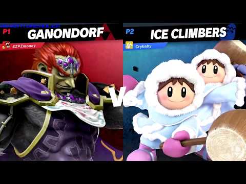 Ganondorf (EZPZmoney) vs. Ice Climbers (Crybaby) - SMASH ULTIMATE #SSBU