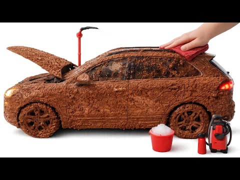 Super Realistic Cleaning of a 1:24 Porsche Cayenne After an Extreme Dusty Journey