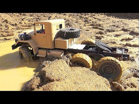 RC SPIN TIRES! COOL AND STRONG HC 6 TRUCK IN MUD! BIG FUN WIT THE TIGER 1