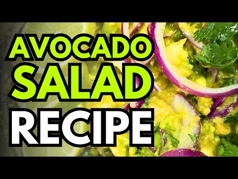 Delicious Dominican Avocado Salad Recipe | Ensalada De Aguacate