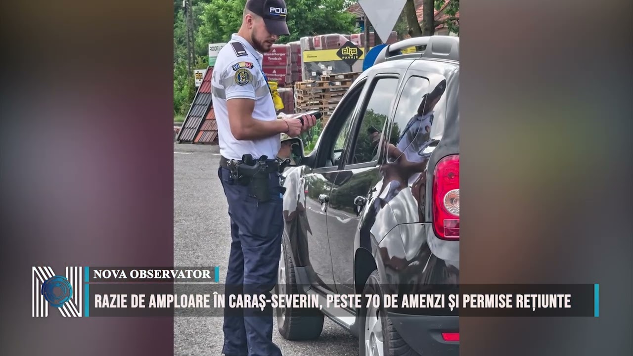 Razie de amploare în Caraș-Severin, peste 70 de amenzi și permise rețiunte