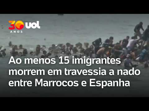 Milhares de imigrantes atravessam fronteira entre Marrocos e Espanha a nado; ao menos 15 morrem