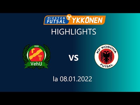 Highlights: VehU - KF Kosova 8-2 (5-0) 08.01.2022 Futsal-Ykkönen