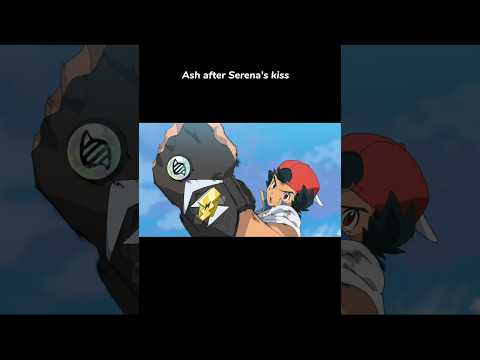 Ash before Serena's kiss 😐 | Ash after Serena's kiss 😈😎 | Serena is Ash's motivation ❤️ | #sorts