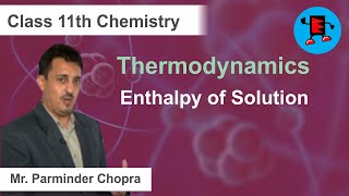 CBSE Class 11 Chemistry Thermodynamics Enthalpy of Solution |Extraminds