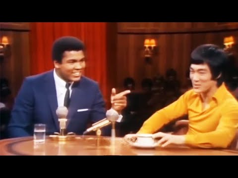 Bruce Lee And Muhammad Ali On The The Merv Griffin Show In 1972