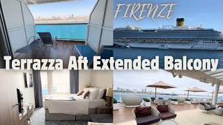 Carnival Firenze Terrazza Aft Extended Balcony| What To Expect On Private Floor| Is It Worth it?