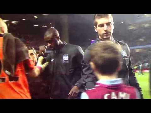 Yaya Toure rejects Brad Guzan handshake