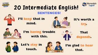 20 Intermediate English Sentences for Daily Conversation | Speak English Fluently