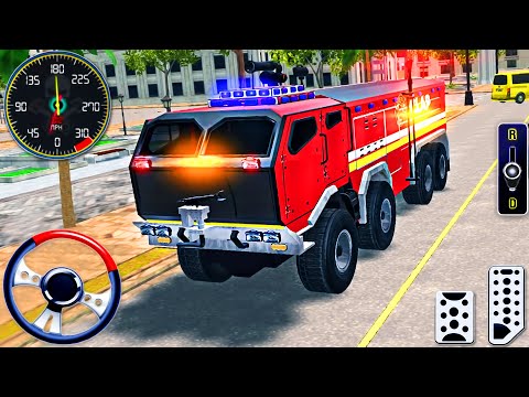 Real Fire Truck Driving Simulator 2025 - Fire Fighting Fireman's Daily Job - Android GamePlay