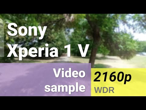 4K 2160p 30fps (Wide Dynamic Range, selfie camera) - Sony Xperia 1 V video sample