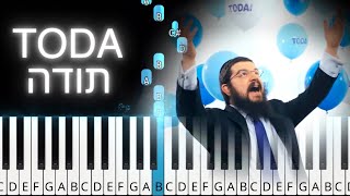 Toda piano tutorial | Benny Friedman | תודה |  בני פרידמן | פלייבק