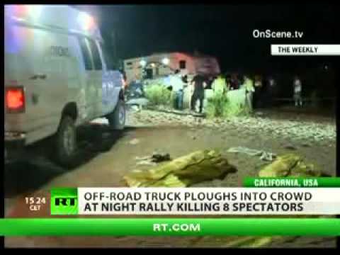Off road truck crash 2014 kills 8 in California 200 race