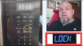 How to Lock or Unlock ANY Microwave Oven (Remove Take Off Child Safety LOC Icon Light Black White)