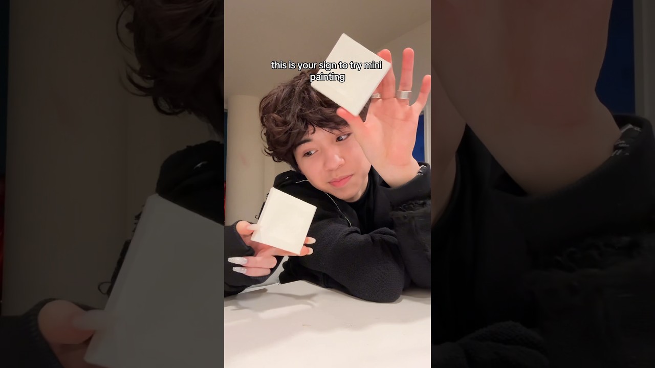 Making Mini Paintings With…? #asher #shorts