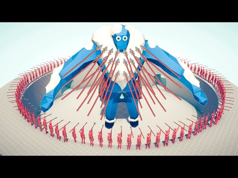 100x SPEAR THROWER vs EVERY UNIT -  Totally Accurate Battle Simulator TABS