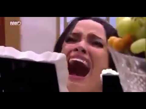 lady bursting into tears