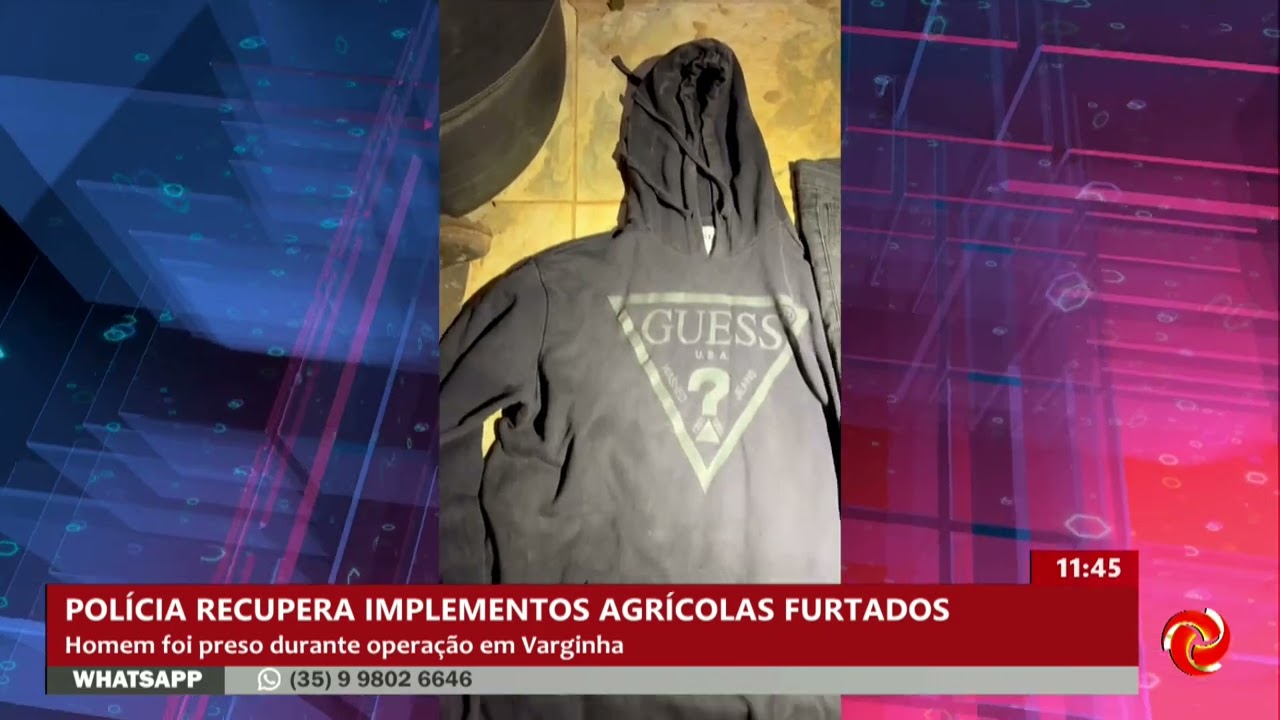 Polícia recupera equipamentos agrícolas furtados de cooperativa em Varginha