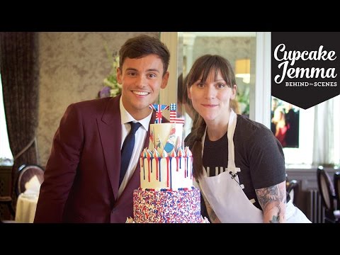 Behind The Scenes Making Tom Daley's Wedding Cake! | Cupcake Jemma