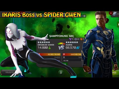How to Defeat Ikaris Cavalier Boss | SPİDER GWEN R3 | MCOC