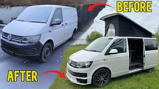 Construcción completa de una furgoneta camper Conversión de principio a fin