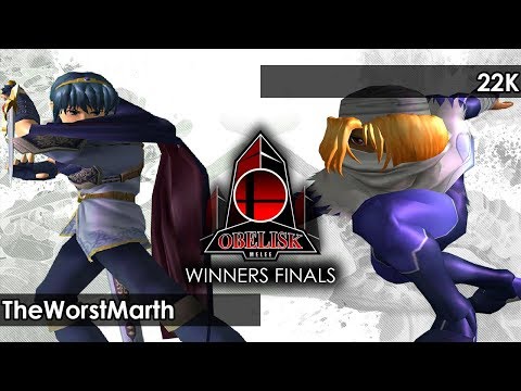 Melee: TheWorstMarth (Marth/Falco) V 22K (Sheik/Samus) - Obelisk 110 Tournament SSBM