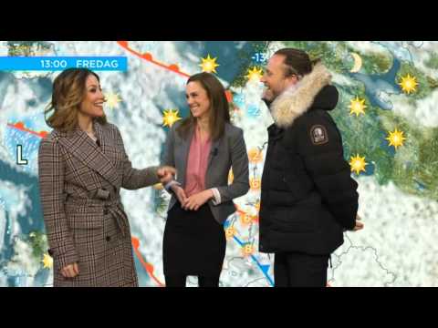 Sophia får besök framför väderkartan - och Peters tanthån mot Tilde - Nyhetsmorgon (TV4)