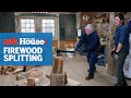 how to split firewood by hand or machine ask this old house