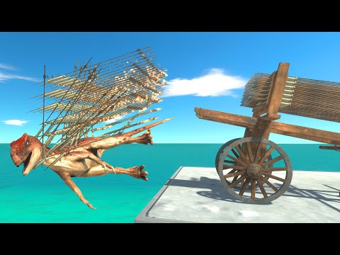 Animals vs Dinosaurs – Who Can Survive the Growing Hwacha Trap Gauntlet?