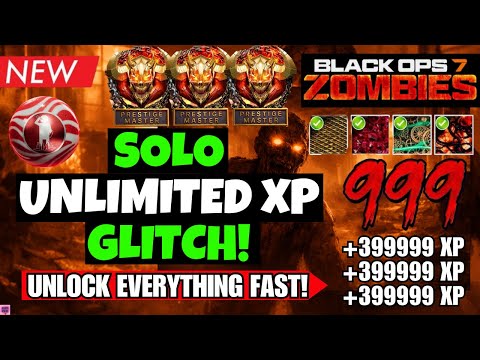 *NEW* BO7 SOLO UNLIMITED XP GLITCH! FAST LEVEL 1000 BROKEN XP + INSTANT KILLS BO7 ZOMBIES GLITCH