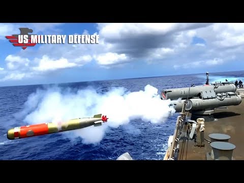 Tension! U.S. Navy Launches Anti Submarine Torpedoes From Ships