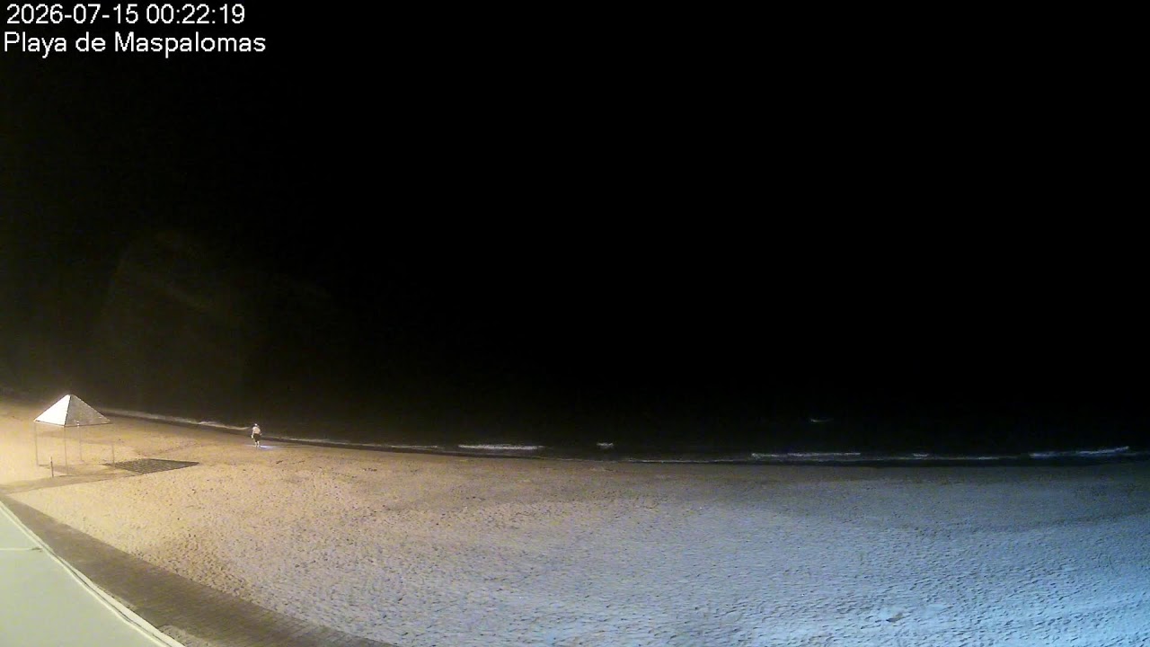 Live webcam view of Maspalomas Beach & Lagoon