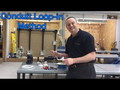 Conduit Loop-in Method for Wiring Lighting Circuits in PVC Singles in Conduit (How to Full Demo)
