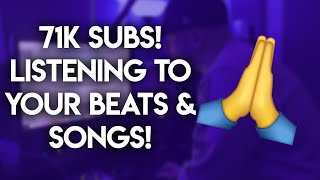 71k Subs! 🙏  Listening To Your Beats & Songs! beatsforcj@gmail.com
