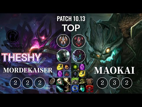 IG TheShy Mordekaiser vs Maokai Top - KR Patch 10.13