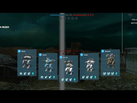 Raven Hover Ao jun Hawk And Bulwark Skirmish Mode / War Robots 2021