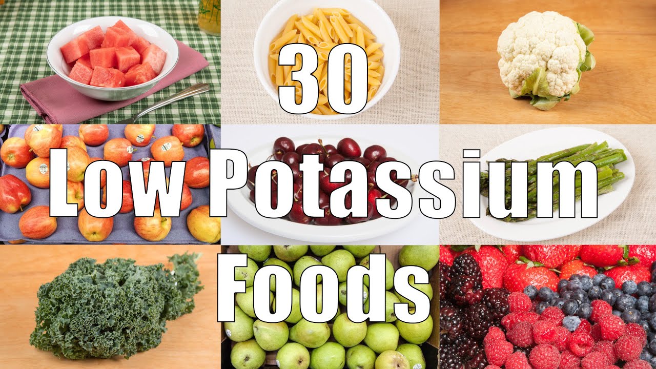 30 Low Potassium Foods (700 Calorie Meals) DiTuro Productions