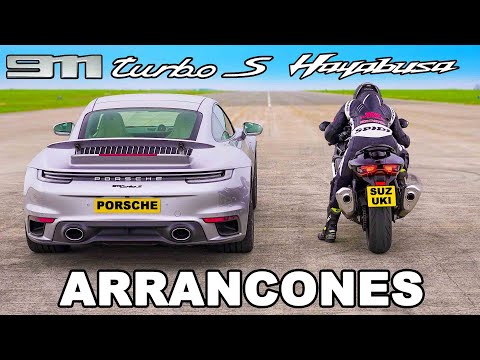 Porsche 911 Turbo S vs. Suzuki Hayabusa: Drag Racing