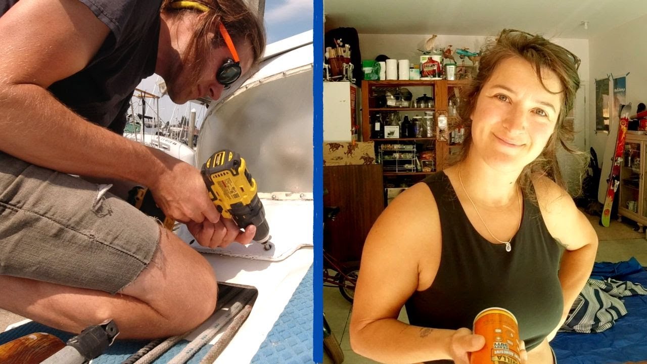 Offshore Prep! Sailboat Dodger Repair, New Cushions, Radio Install, Oil Change and more! | Ep. 49
