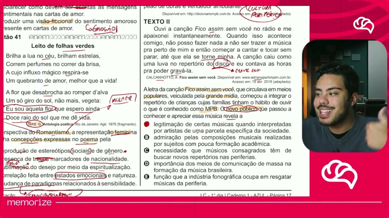 Resolução em Vídeo — Questão 43 ENEM 2020 PPL