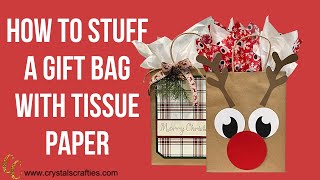 How to put paper in a gift bag (step by step)