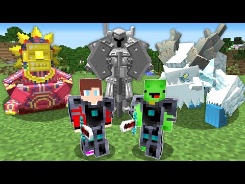 Custom Bosses But I have OP WEAPONS in Minecraft Challenge (Maizen Mizen Mazien)