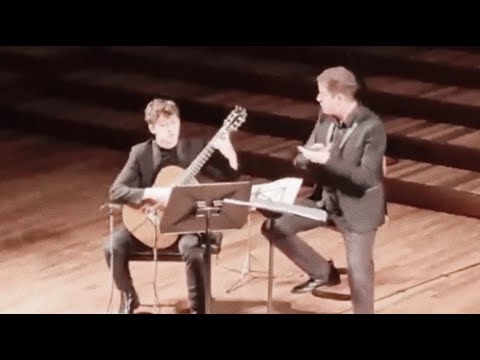 An exciting conclusion to a performance by Thibaut Garcia and Philippe Jaroussky.