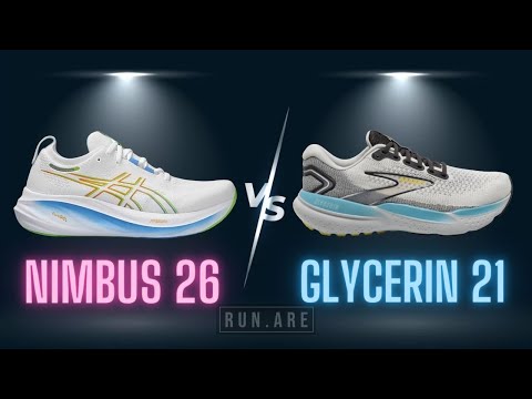 Brooks Glycerin 21 vs ASICS Nimbus 26: Ultimate Shoe Comparison Review