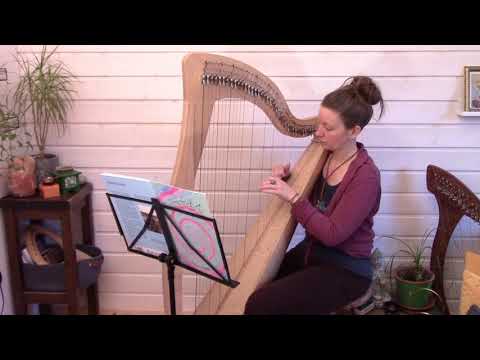 Noten für Harfe Notenheft "Saitenwind 1" Lied Nr. 1 "Der Pan"