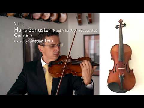 (sold) Hans Schuster violin, Germany / Cristian Fatu / at the Metzler Violin Shop