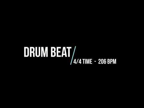 DRUM BEAT - 4/4 TIME [206 BPM]