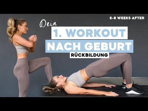 Erstes Workout nach Geburt / RÜCKBILDUNG / Beckenboden Muskeln stärken & flacher Bauch / Postpartum