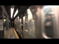 MTA NYC Subway 57th Street 7th Avenue Bound R160B Alstom Q Train Arriving At Rector Street